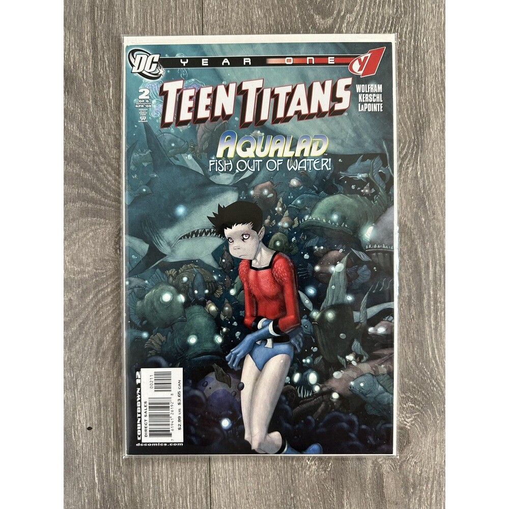 DC Teen Titans #2 Aqualad Fish Out Of Water 2008 Single Issue First Printing